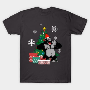 King Kong Around The Christmas Tree T-Shirt